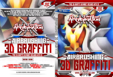learn how to airbrush 3d graffiti