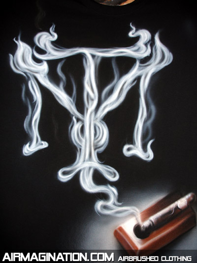 Tony Montana cigar smoke shirt