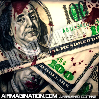 blood money photography backdrop