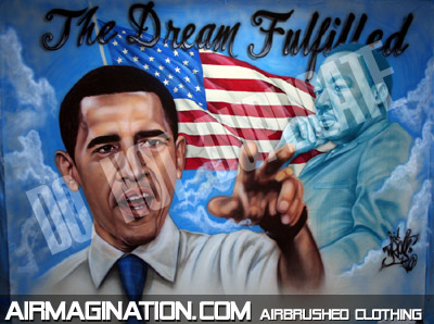 Dream Fulfilled Obama backdrop
