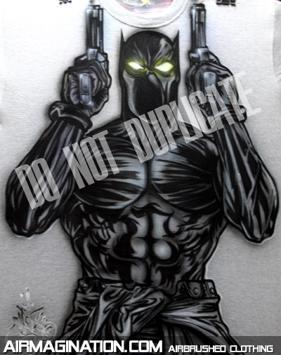 Black Panther comic book airbrushed shirt