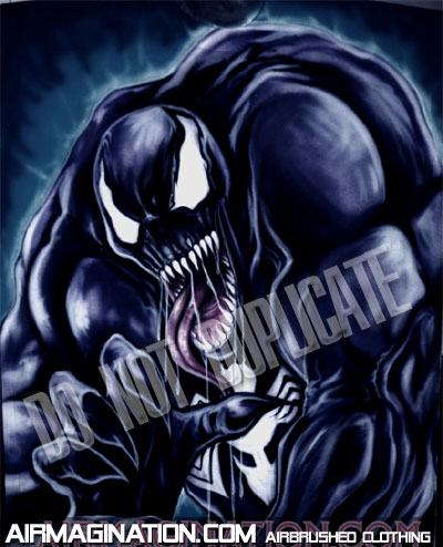 Venom custom airbrushed shirt