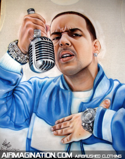 Daddy Yankee microphone Airbrushed T Shirt