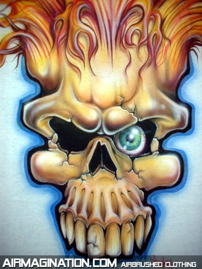 Flame Skull shirt
