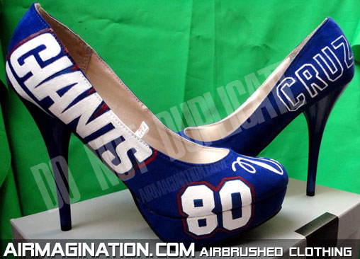 New York Giants high heels