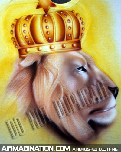 Lion King crown airbrushed t shirt