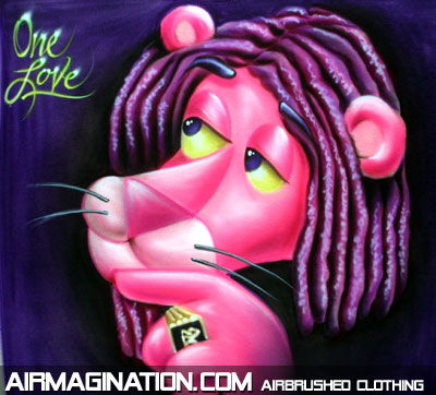 Pink Panther Bob Marley shirt