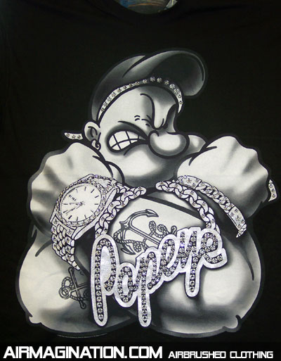 Popeye Bling shirt