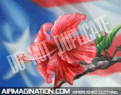 Puerto Rico flower poster