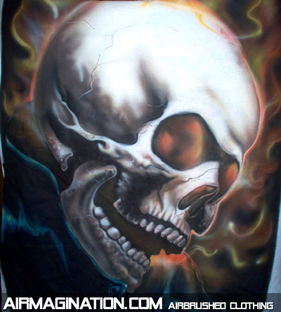 Ghost Rider airbrushed t shirt