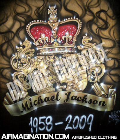 Michael Jackson RIP crown shirt