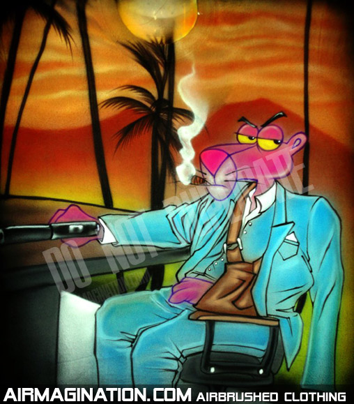 Pink Panther Scarface Tony Montana shirt
