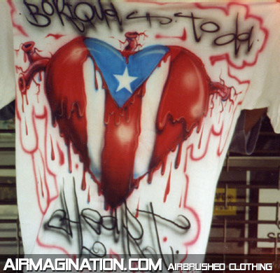 Puerto Rican to the heart shirt