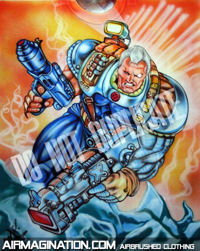 Cable custom airbrushed shirt