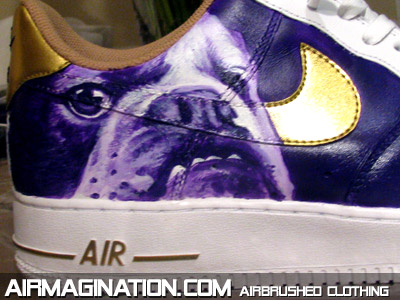 painted Que Dog shoes
