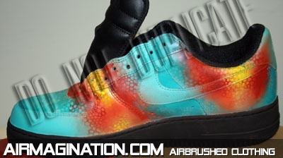 custom chamillionaire airbrushed air force ones 1s