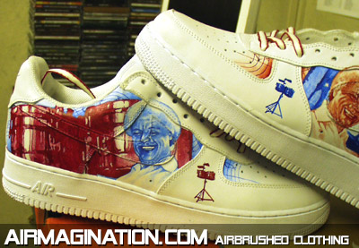 Tito Puente airbrush shoes