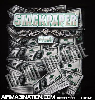 stack paper gangster money shirt