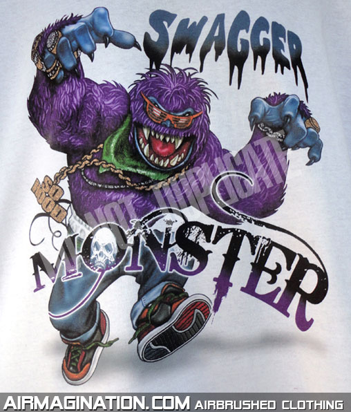 Swagger Monster digital print shirt