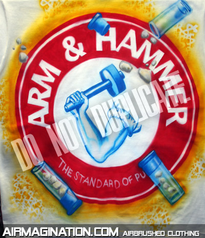 Arm & Hammer airbrushed shirt